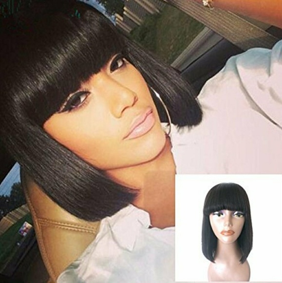 Beautiful Black Human Hair Bob Wig