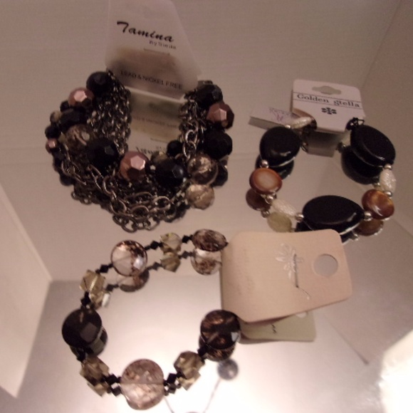 NWT 3 GORGEOUS BRACELETS RETAIL $40 C18 - Picture 1 of 6