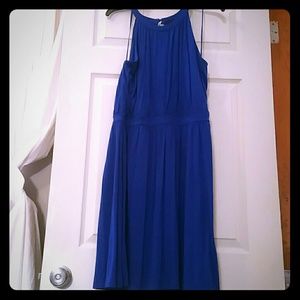 *Blue dress fits up to size 18