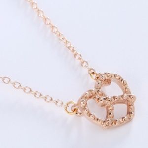 Golden Pretzel Necklace