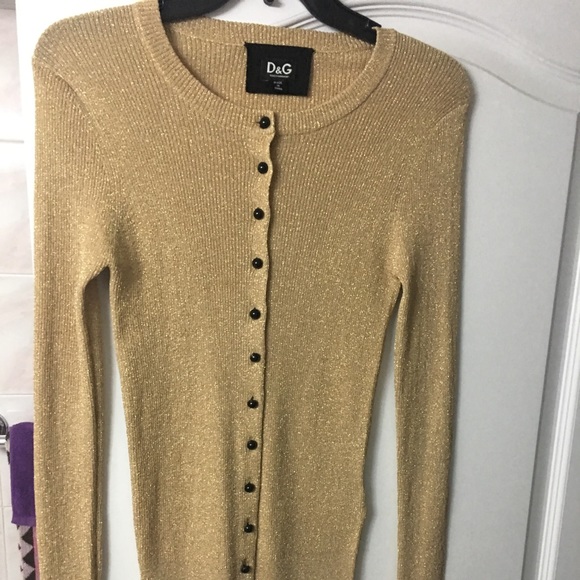 Gold lurex cardigan clearance