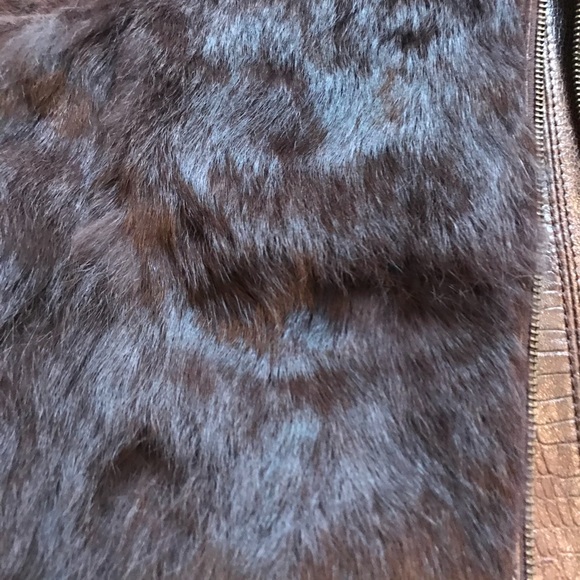 Fur and Leather reversible vest