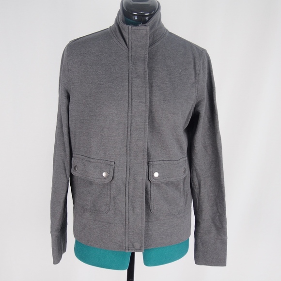 Banana Republic Jackets & Blazers - 💥 Banana Republic Cozy Grey Jacket Button Zip
