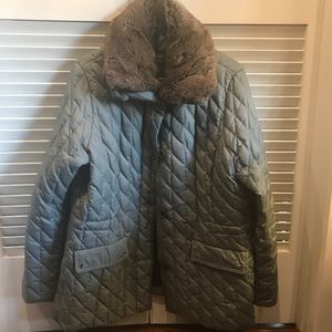 Grey blue, Eddie Bauer, large, down jacket