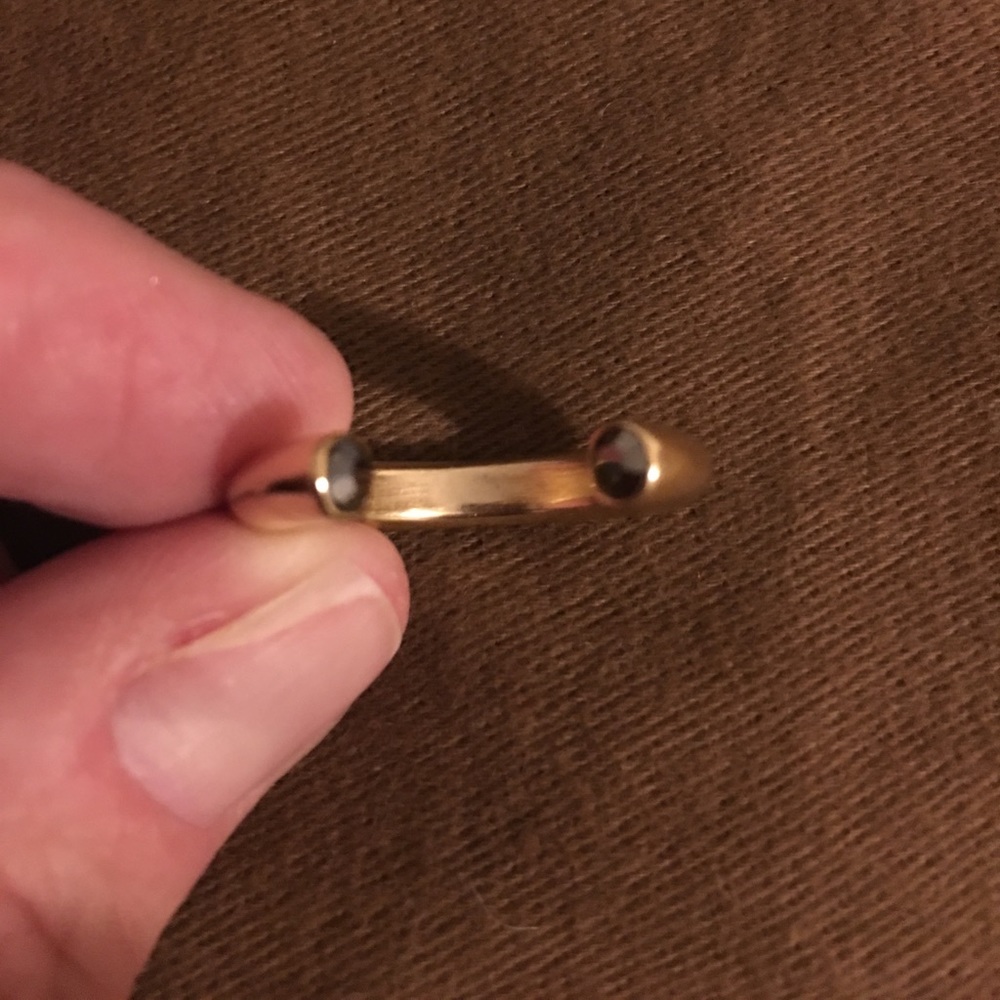 2/$15 3/$22  Gold plated & crystal ring sz 7 - Picture 2 of 7