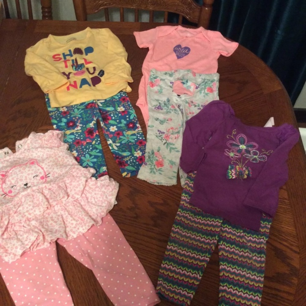 4 infant girls outfits