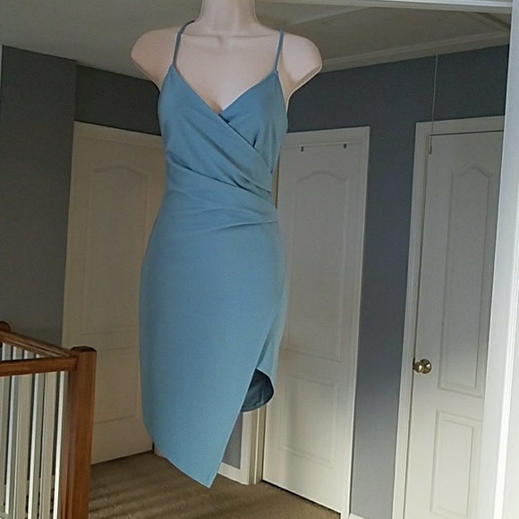 Dresses & Skirts - Blue asymmetrical midi/mini
