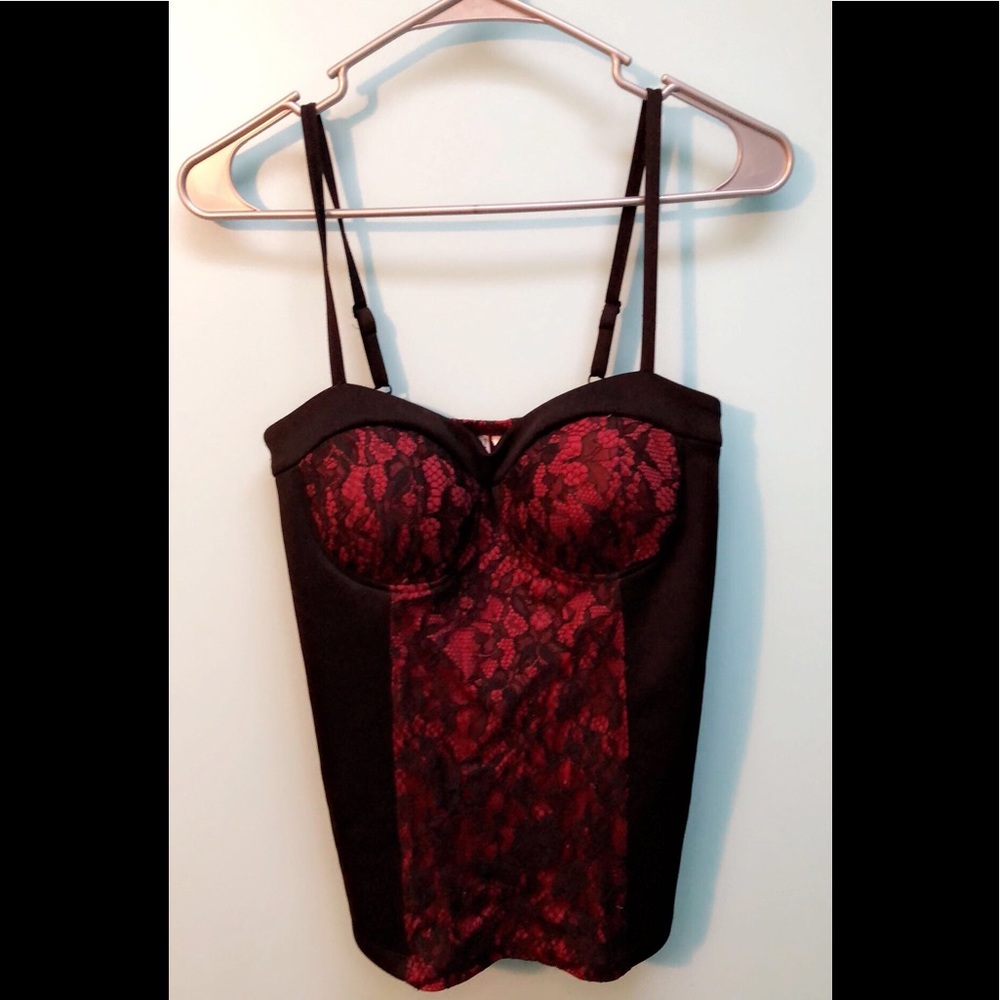 Wine lace top