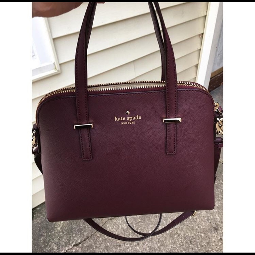 SOLD. Kate Spade Cedar Street Maise- Mulled Wine