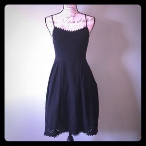 Old Navy. Black Spaghetti strap A-lined Dress.