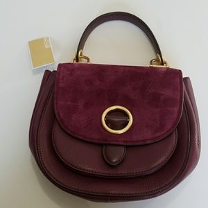 (NWT) Michael Kors Isadore Leather Messenger