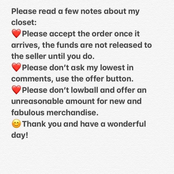 A few rules about my closet 😊❤️