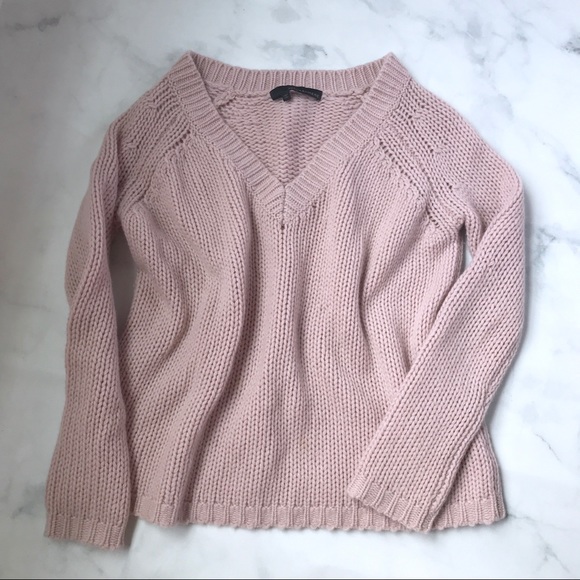 360 Cashmere Sweaters - 360 Cashmere blush pink chunky knit sweater M
