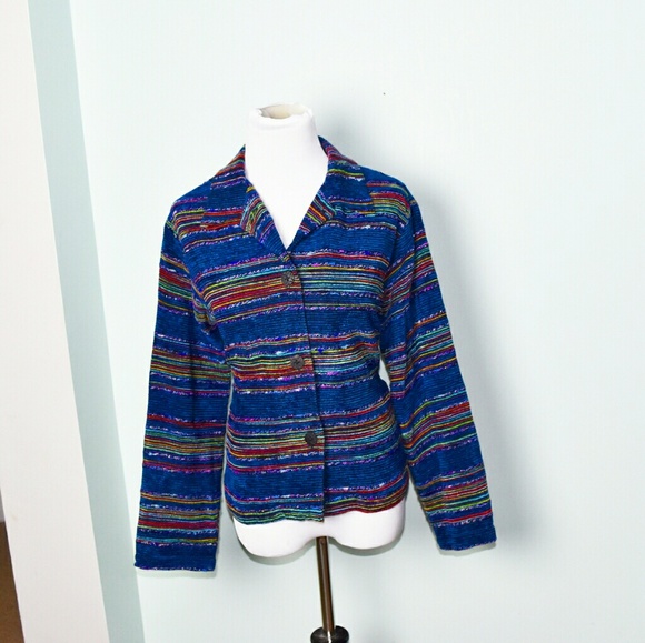 Coldwater Creek Soft Blue Blazer Jacket - Picture 1 of 2