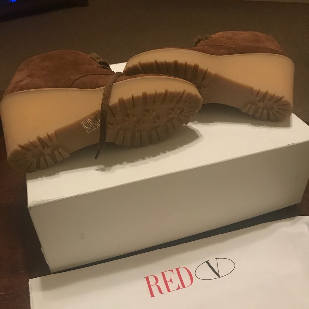 Red Valentino suede boots