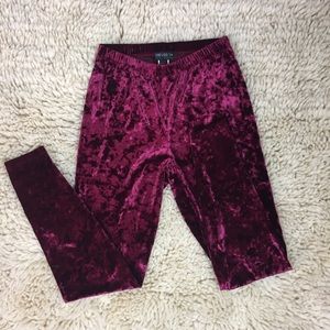 Velvet leggings