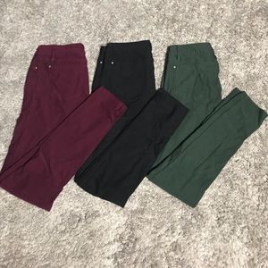 Lot of 3 Boutique Hyper-fleece stretch skinnies