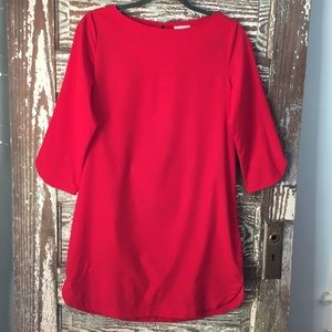 Charming Charlie red short dress or tunic. Med.