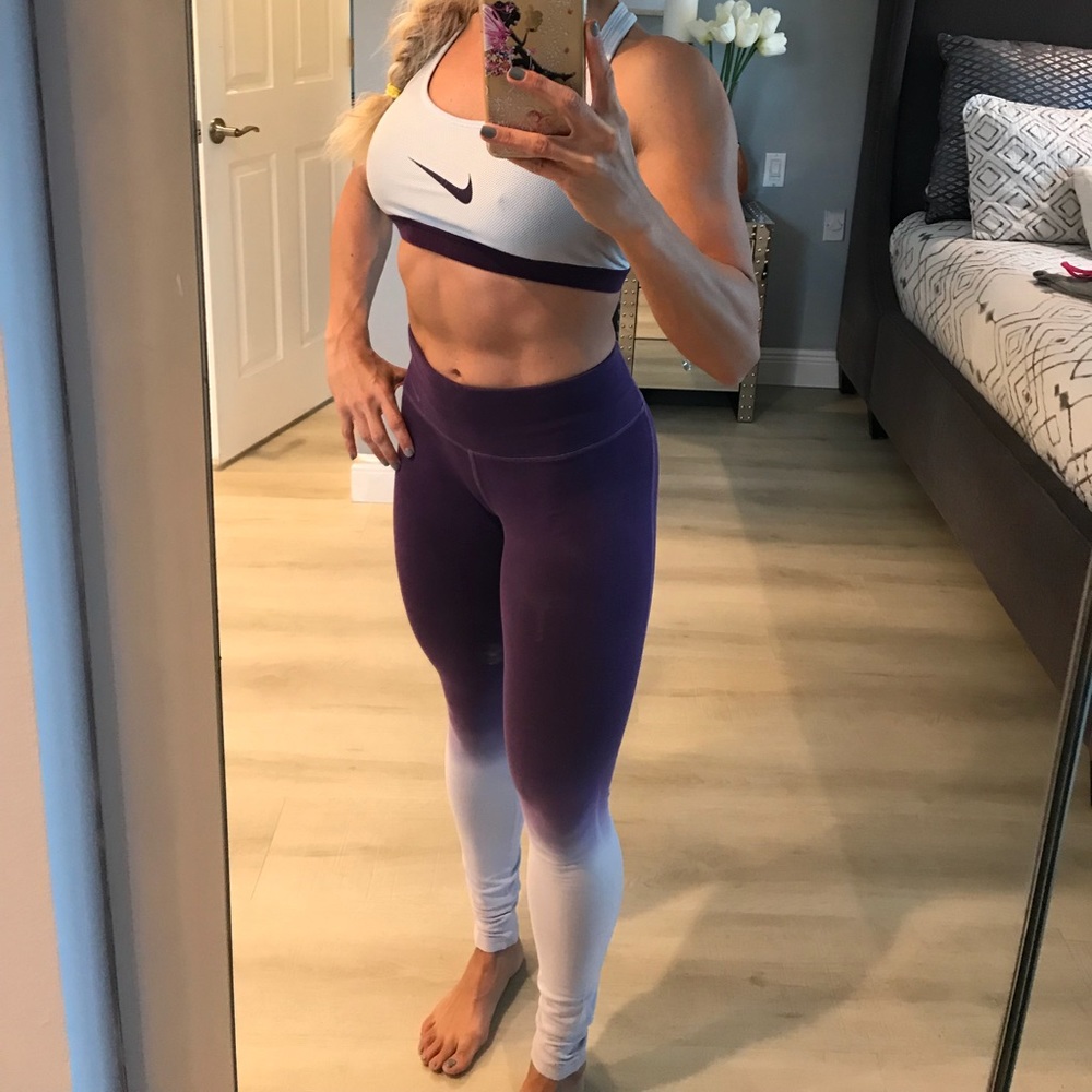 NIKE dry fit tie dye purple set