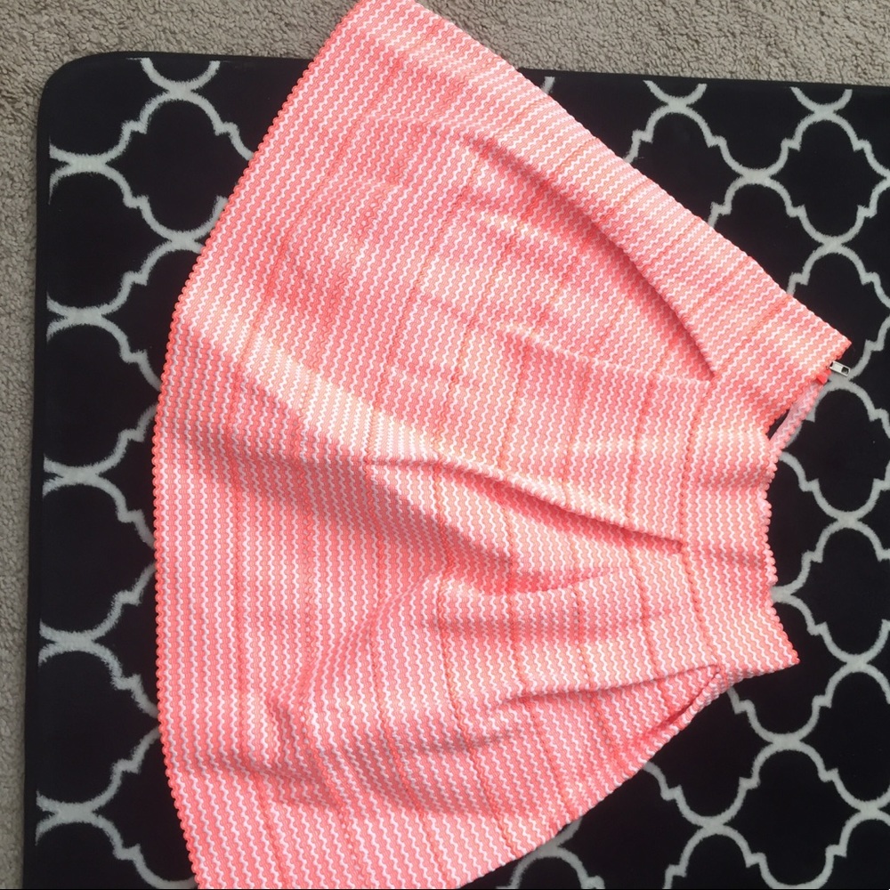 A ruffled skirt