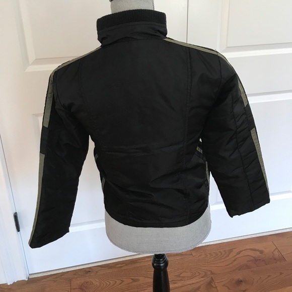 Gap Boys black nylon motorcycle style jacket - Picture 2 of 5