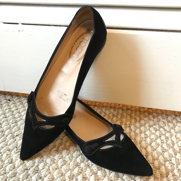 Tod's Shoes - Tod’s suede, pointed toe flats