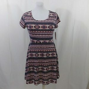 Wildflower tribal print dress