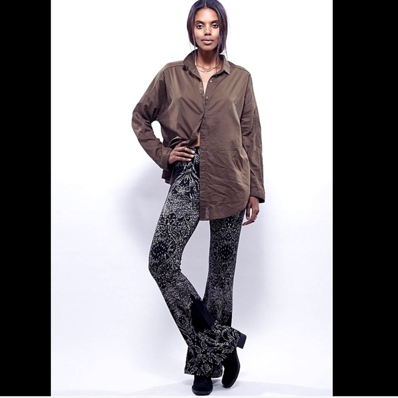 Free People Print Stretchy Knit Sweater Legging XS - Picture 2 of 3