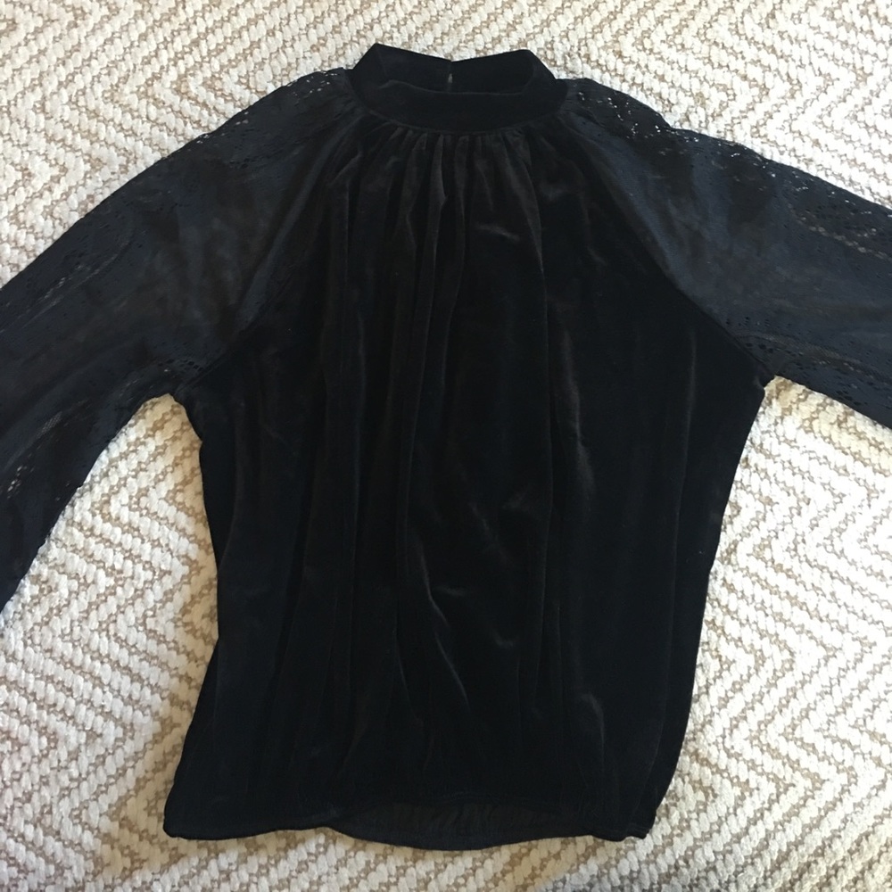 Free people 2017 Black velvety and lace