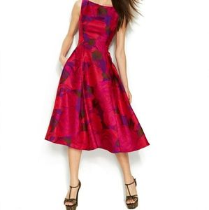 Midi A Line Dress Floral