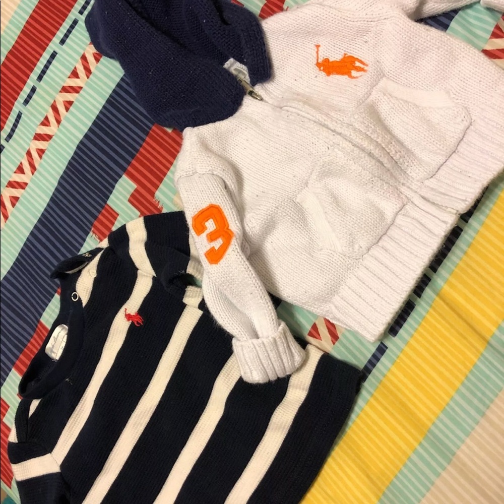 Ralph Lauren Polo Sweater & Thermal 3 months