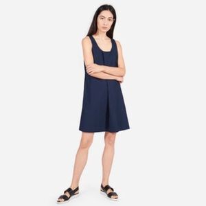 Navy Poplin Everlane Dress