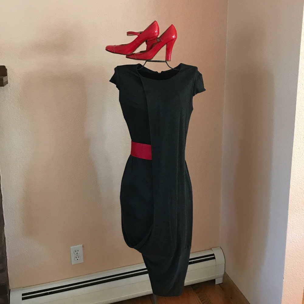 👜Iconic Alexander McQueen drape-front dress