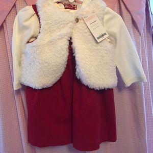 New with tag Gymboree Christmas dress corduroy