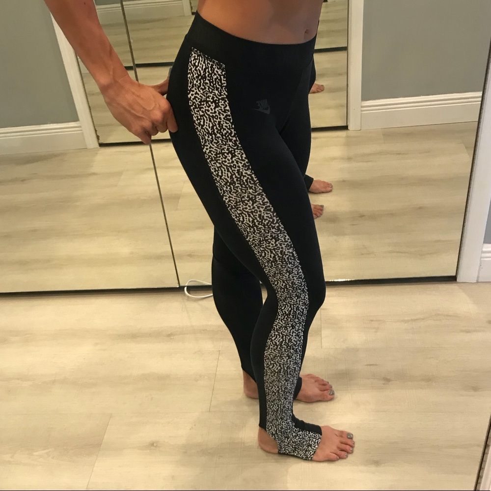 Nike black and white organic pants