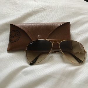 Ray-Ban Original Aviator Gold-Light Brown Gradient