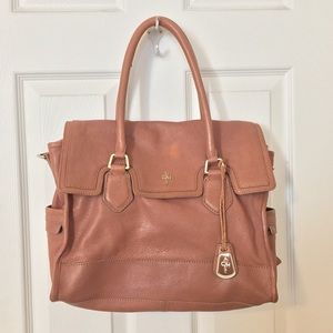 Cole Haan Cognac Brooke Leather East/West Satchel