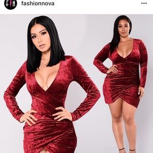 Fashionova Velvet Dress💥
