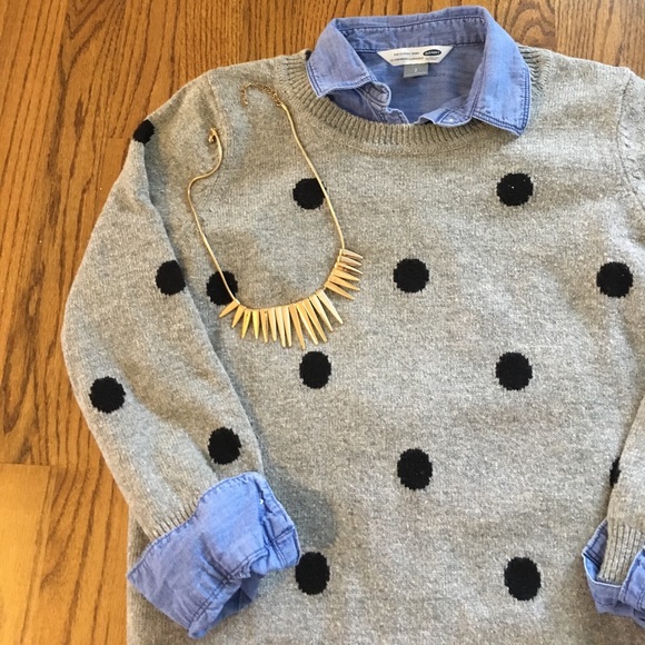 Forever 21 Sweaters - EUC Forever 21 Polka Dot 3/4 Sweater - Medium