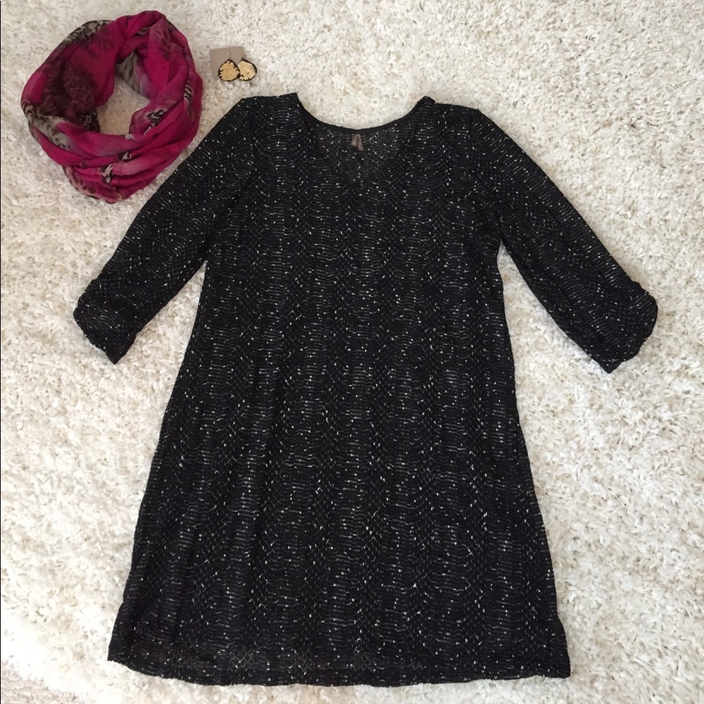 Vanity Black & White Comfy Knit Dress