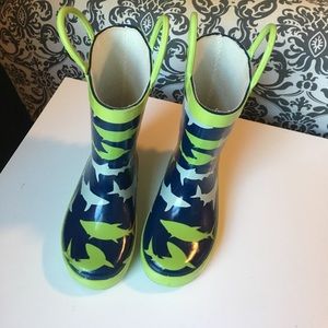 Shark rain boots
