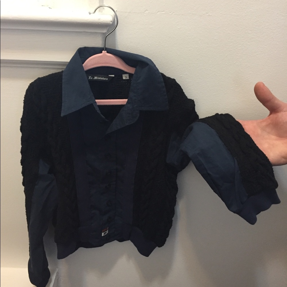 La Miniatura Little Boys woven/knit shirt