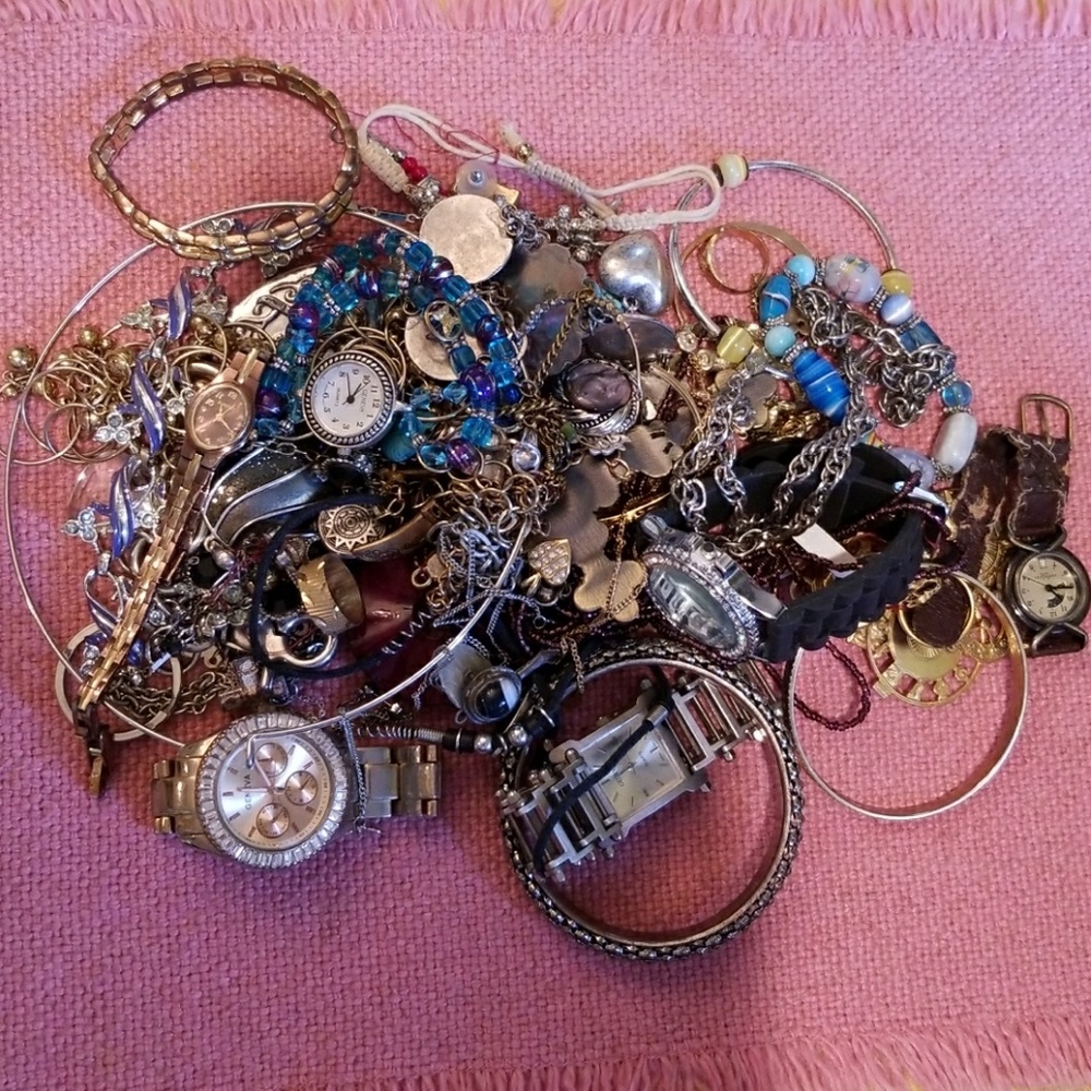 Junk drawer mixed jewelry lot wear craft