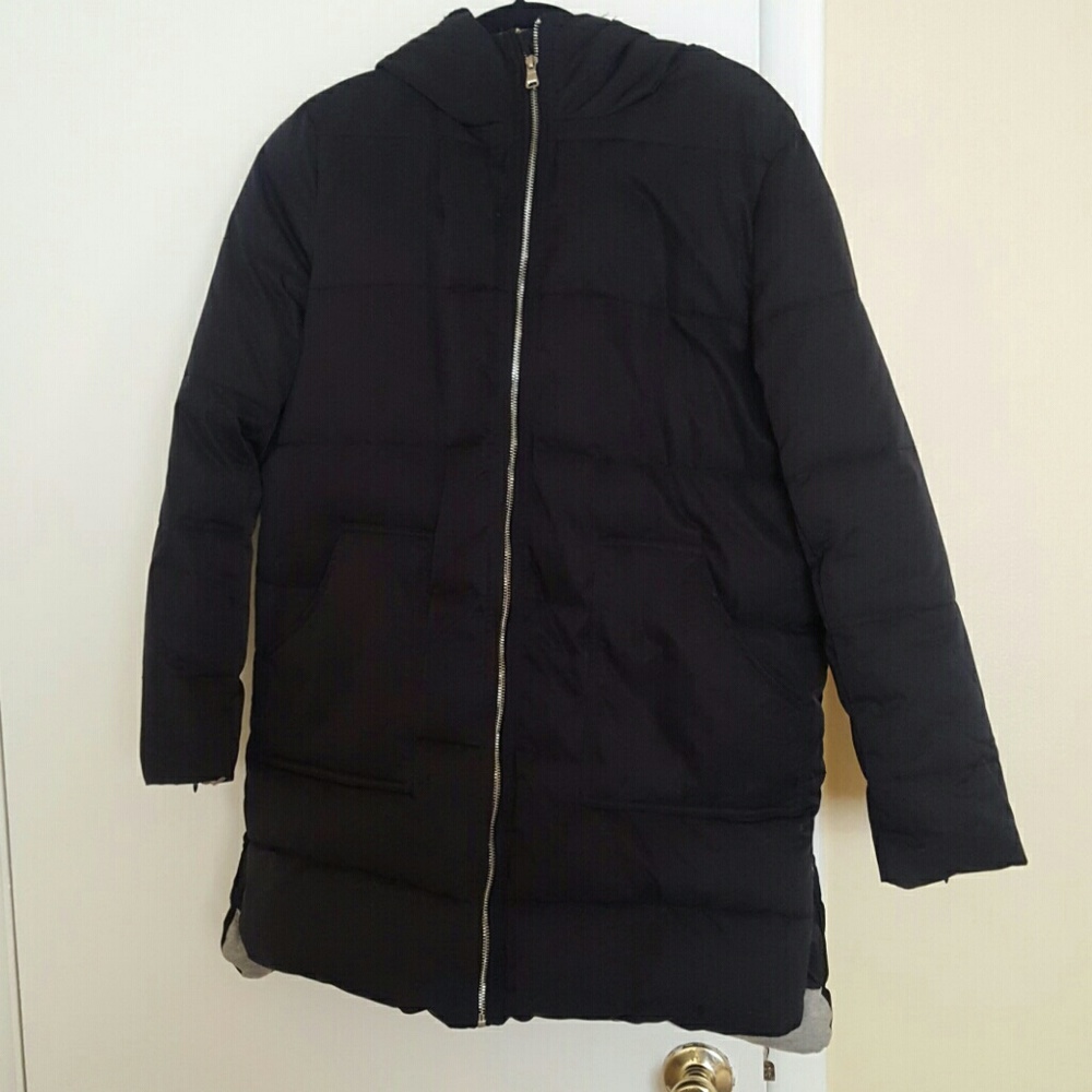 Black down coat