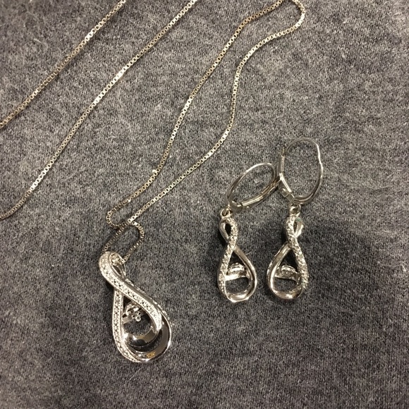 Zales earrings and necklace