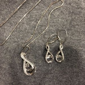 Zales earrings and necklace