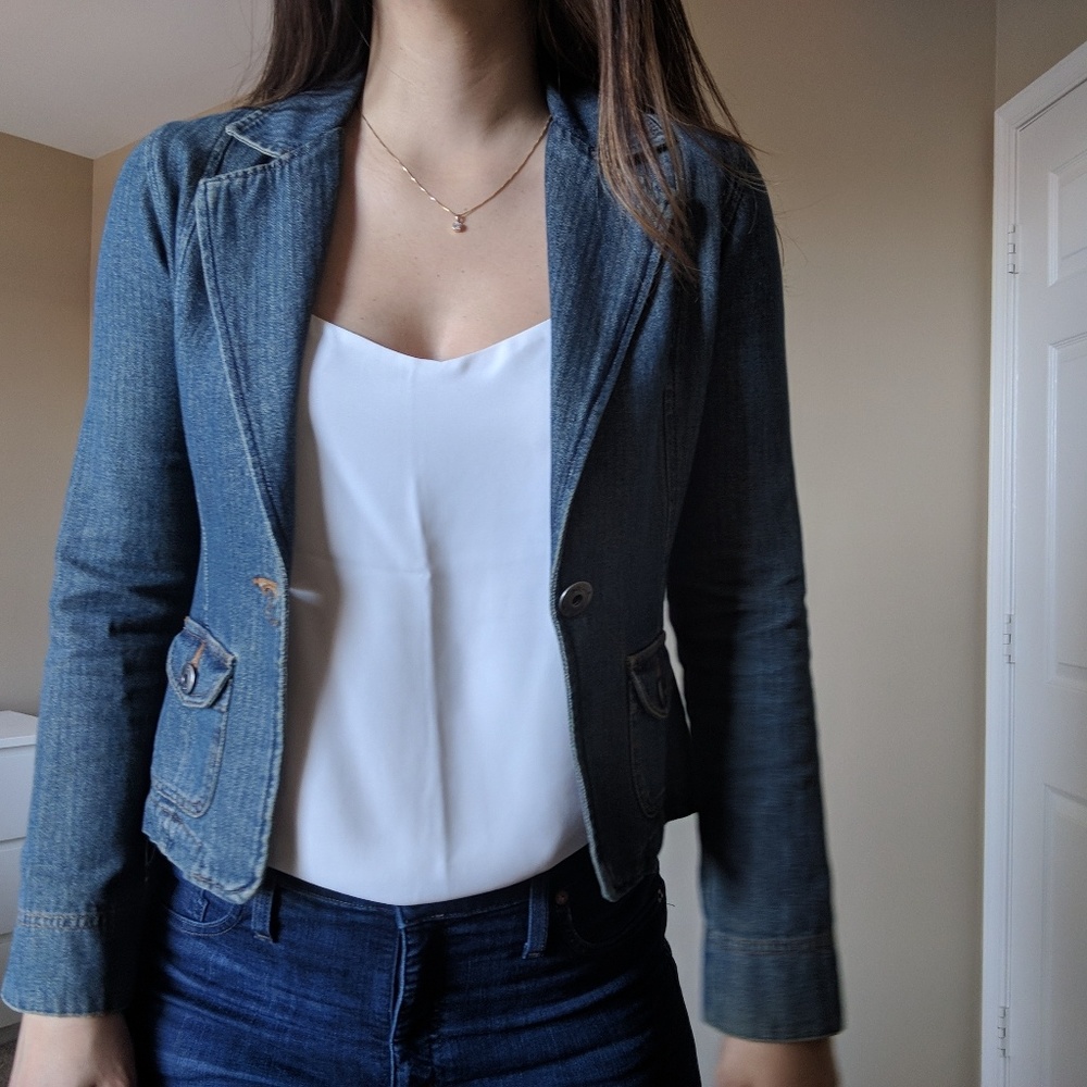 Denim blazer