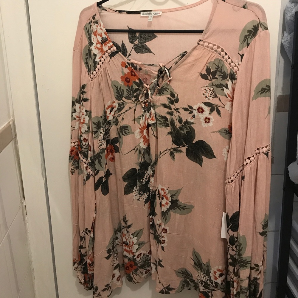 Charlotte Russe Floral Printed Blouse