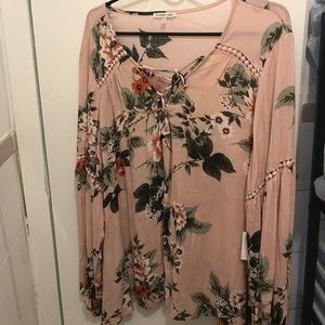 Charlotte Russe Floral Printed Blouse