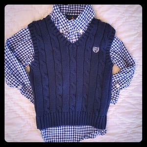 Host Pick! Ralph Lauren button up shirt with vest